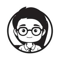 Geek Boy Vector illustration