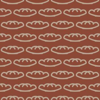 Ornament pattern design template with decorative motif.  background in flat style vector