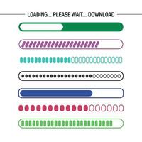 Abstract Vector Loading Colorful Icon Design Template