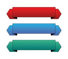 Abstract Vector Ribbon Colorful Icon Design Template
