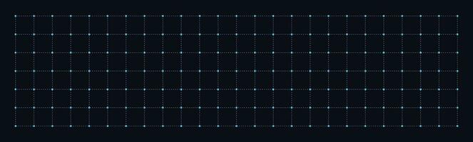 Grid with dots background. Measure blank white template with black lines for drafting and technical design with millimeter vector markings