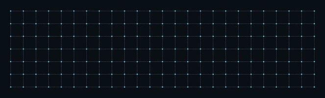 Grid with dots background. Measure blank white template with black lines for drafting and technical design with millimeter vector markings