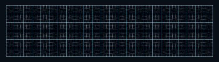 Measure grid with squares background. Geometric blank template with black lines for drafting and technical design with millimeter vector markings
