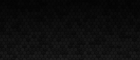 Dark hexagon metal background abstract vector black wallpaper