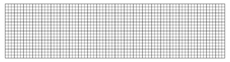 Geometric grid with squares background. Graphic blank white template with black lines for drafting and technical design with millimeter vector markings