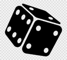 White game dice. Gambling with bets and throwing successful number casino won with cash prizes and possibility of large vector jackpot.