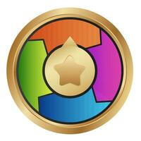 suerte fortuna rueda vector. casino ruleta ocio juego modelo vector