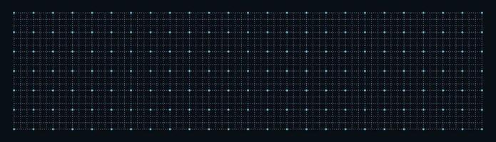 Geometric grid with squares background. Graphic blank black template with blue lines for drafting and technical design with millimeter vector markings