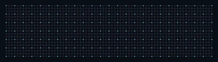 Geometric grid with squares background. Graphic blank black template with blue lines for drafting and technical design with millimeter vector markings