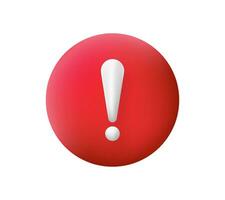 exclamación punto en rojo círculo. peligro advertencia y web precaución con mayor atención a vector situación y incidente