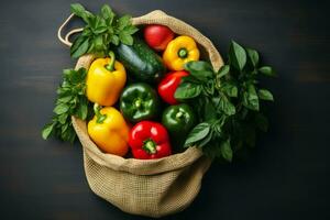 condimentos, verduras, frutas y comidas en ligero antecedentes. generativo ai foto