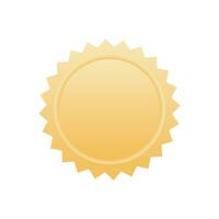 Golden medal 3d vector icon reward winner