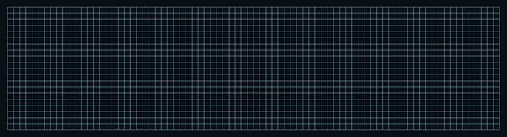 Digital grid with squares background. Graphic blank black template with blue lines for drafting and technical design with millimeter vector markings