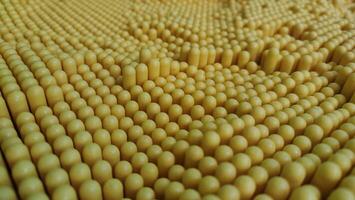 Beautiful pattern of yellow dot on pin screen. Texture background. photo