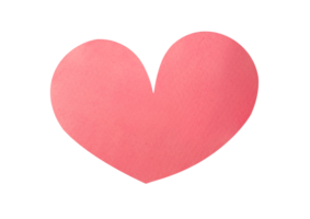 rosa pulito acquerello cuore su un' trasparente sfondo. carino clipart mano disegnato illustrazione. concetto - romantico relazione, amore, San Valentino giorno, vita, arte png