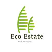 Eco Real Estate Logo Template Green Color Free Download png