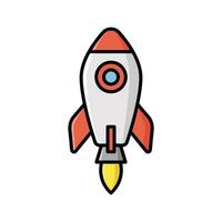 rocket icon vector design template simple and clean