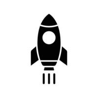 rocket icon vector design template simple and clean