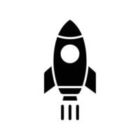 rocket icon vector design template simple and clean