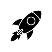 rocket icon vector design template simple and clean