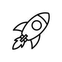 rocket icon vector design template simple and clean