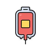 blood bag icon vector design template simple and clean