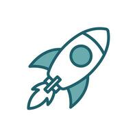 rocket icon vector design template simple and clean