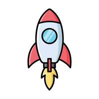 rocket icon vector design template simple and clean