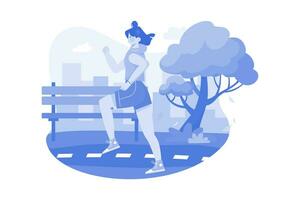 Go Jogging In The Park vector