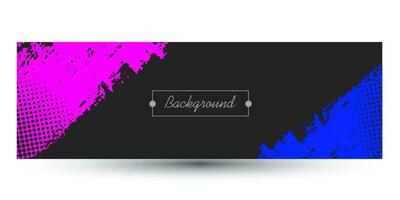 abstract background with brushstroke and halftone style in black background. vector