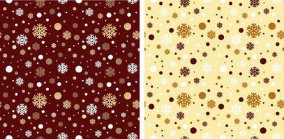 Christmas Polka Dot Snowflake Pattern vector