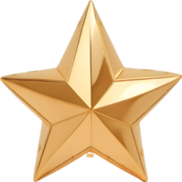 Gold Star, Shining Bright, Stellar Achievement ai generative png