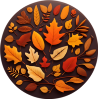 Maple leaves, autumn foliage ai generative png