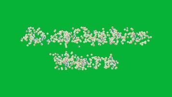 Available Here Colorful Text Animation Magic for Digital Advertisers, Looped Video with Green Screen.