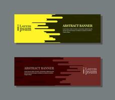 set of modern and trendy banner designs. vector templates