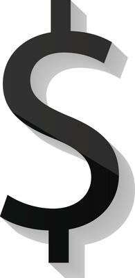 Dollar sign symbol icon