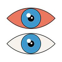 Eye illustration for medical design element vector