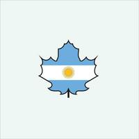 argentina bandera icono vector ilustración