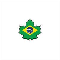 Brazil flag icon vector