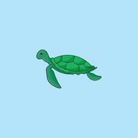 turtle logo illustration vector