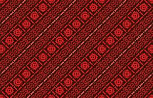 Seamless vintage decorative red fabric pattern vector