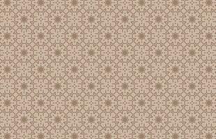 Brown color islamic fabric pattern vector