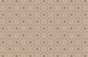 Brown color islamic fabric pattern vector