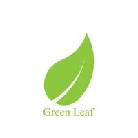 Logos of green leaf ecology nature element vector