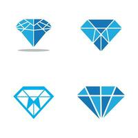 joyería línea Arte diamante logo icono y símbolo vector