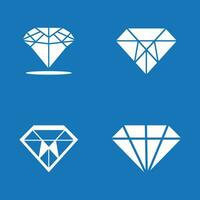 joyería línea Arte diamante logo icono y símbolo vector