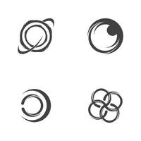 Circle Ring swirl Abstract Logo Vector