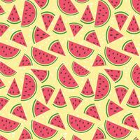 Pattern watermelon cut in half distributed unevenly sized abstract background vector