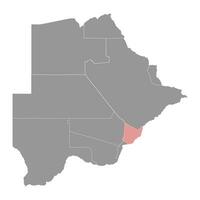 Kgatleng district map, administrative division of Botswana. vector