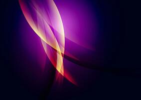 Orange and violet glowing shiny waves abstract elegant background vector